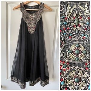 Sue Wong Beaded Black Cocktail Dress